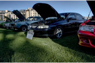 Classic cars on display